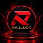 Rajluck Game homepage showing Rajluck App interface on Android